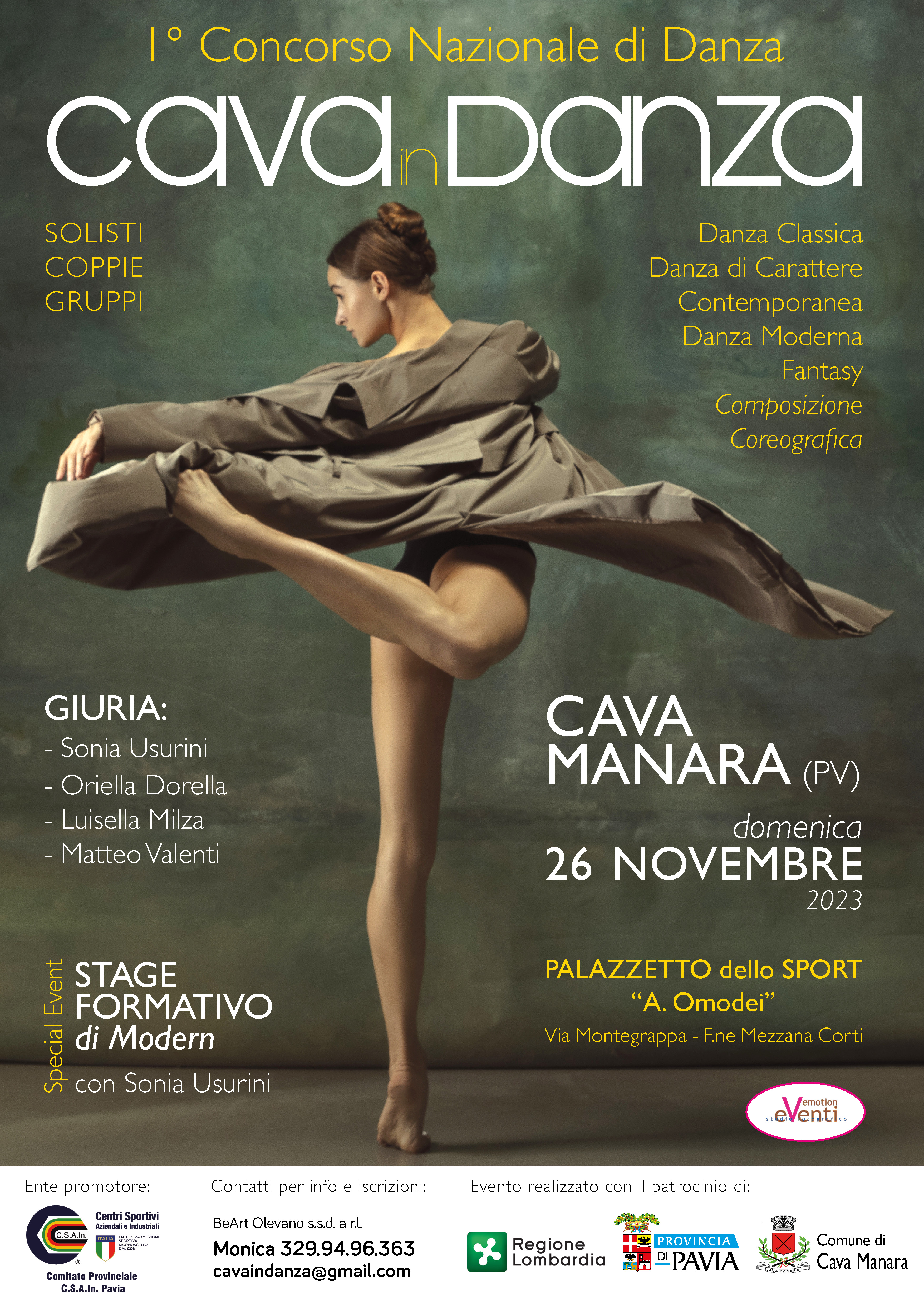 Concorso di danza - Cava in danza 2023 - Cava Manara